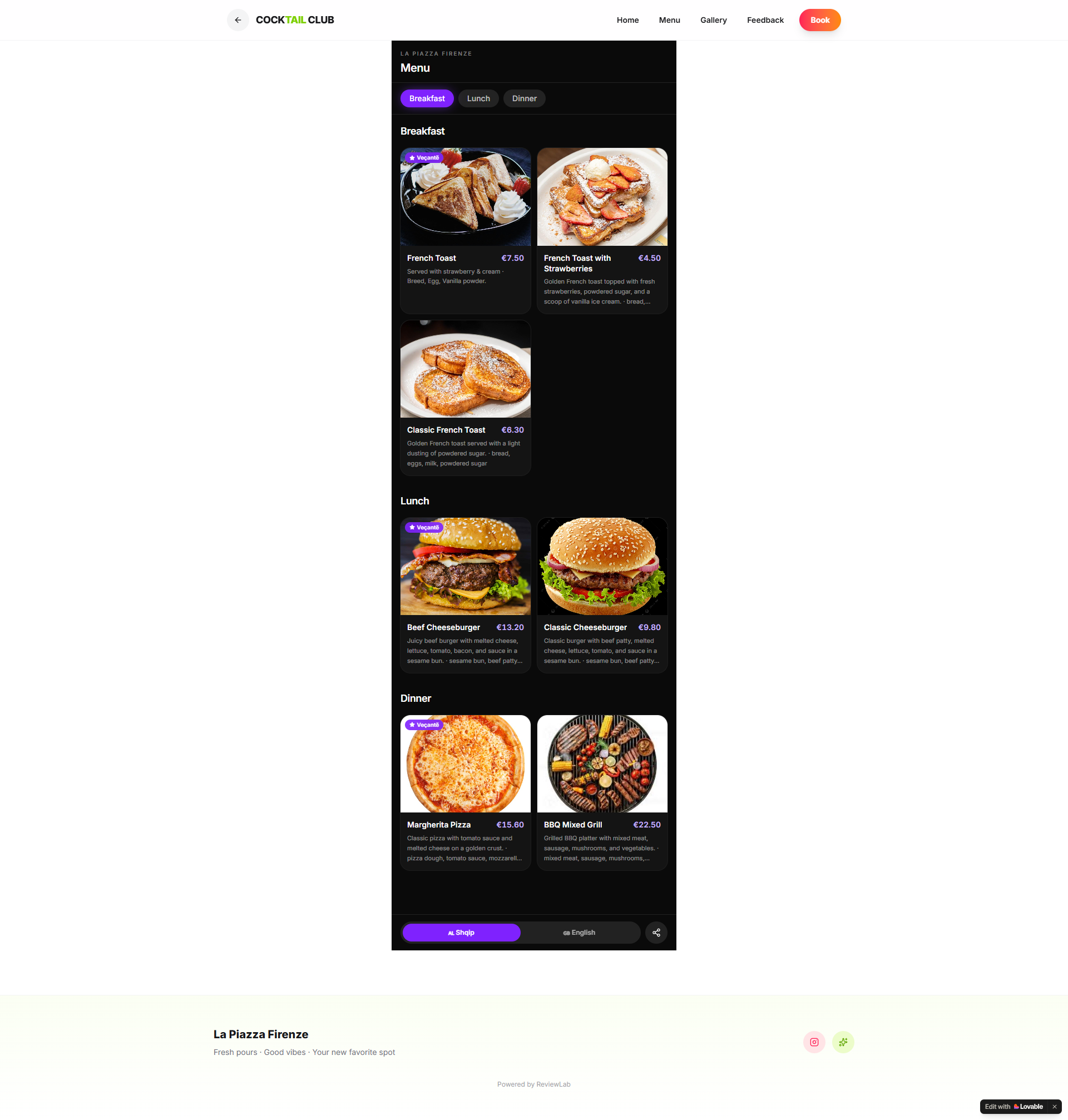 QR Menu